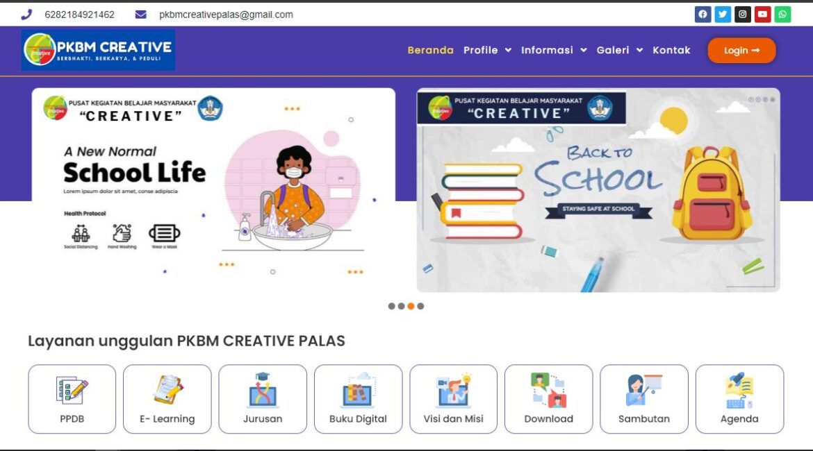 Website PKBM Creative Palas